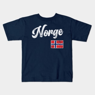 Norge Flag Norway Norwegian Family Kids T-Shirt